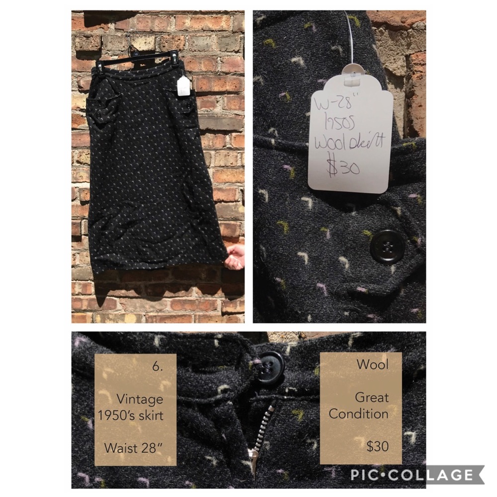 Vintage 1950s wool skirt